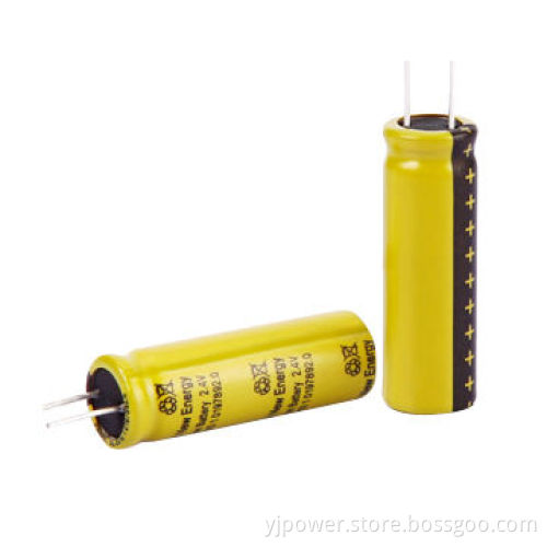 Lithium titanate battery, 1865 1,400mAh/2.4V and 15C rate, 18 x 65mm size